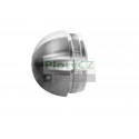 Nerezová záslepka madla půlkruhu nabíjecí D42,4x2mm, brusK320