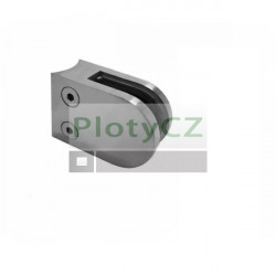 Model22 Držák skla oblý, AISI304, D42,4/63x45mm, nerez