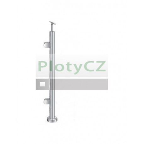 Sloupek k zábradlí -sklo, VK-rovné AISI304, D42,4/2xmodel2