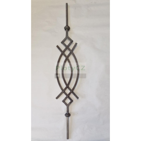 Tyč kovaná, výplň zábradlí, T10/745B