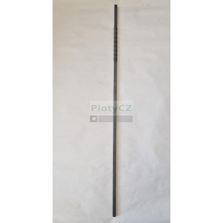 Rovná, ozdobná tyč, čtvercová o výšce 900mm, 12x12mm