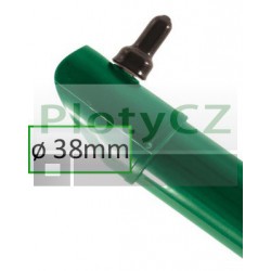 Poplastovaná vzpěra plotová od 1,5m-2,8m UNI-BPL zelená Ø 38mm, výška volitelná v sekci ,, délka vzpěry"